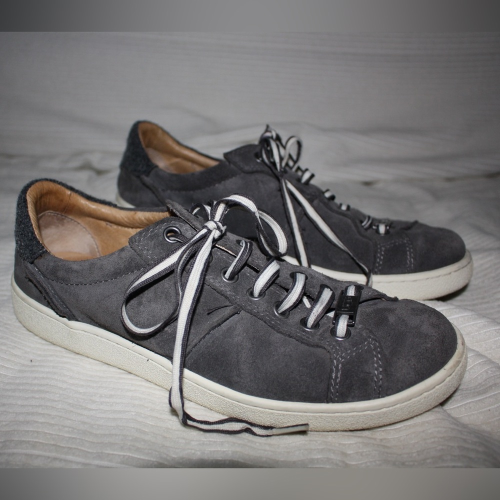 Ugg Milo Grey Suede Leather Sneaker